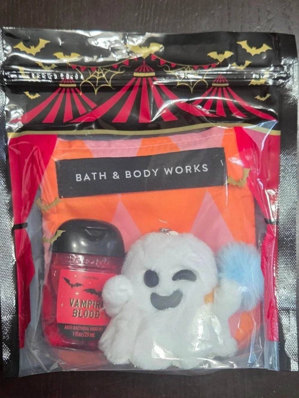 Bath & Body Works Halloween Trick Or Treat Gift Set GHOST PocketBac Holder NWT
